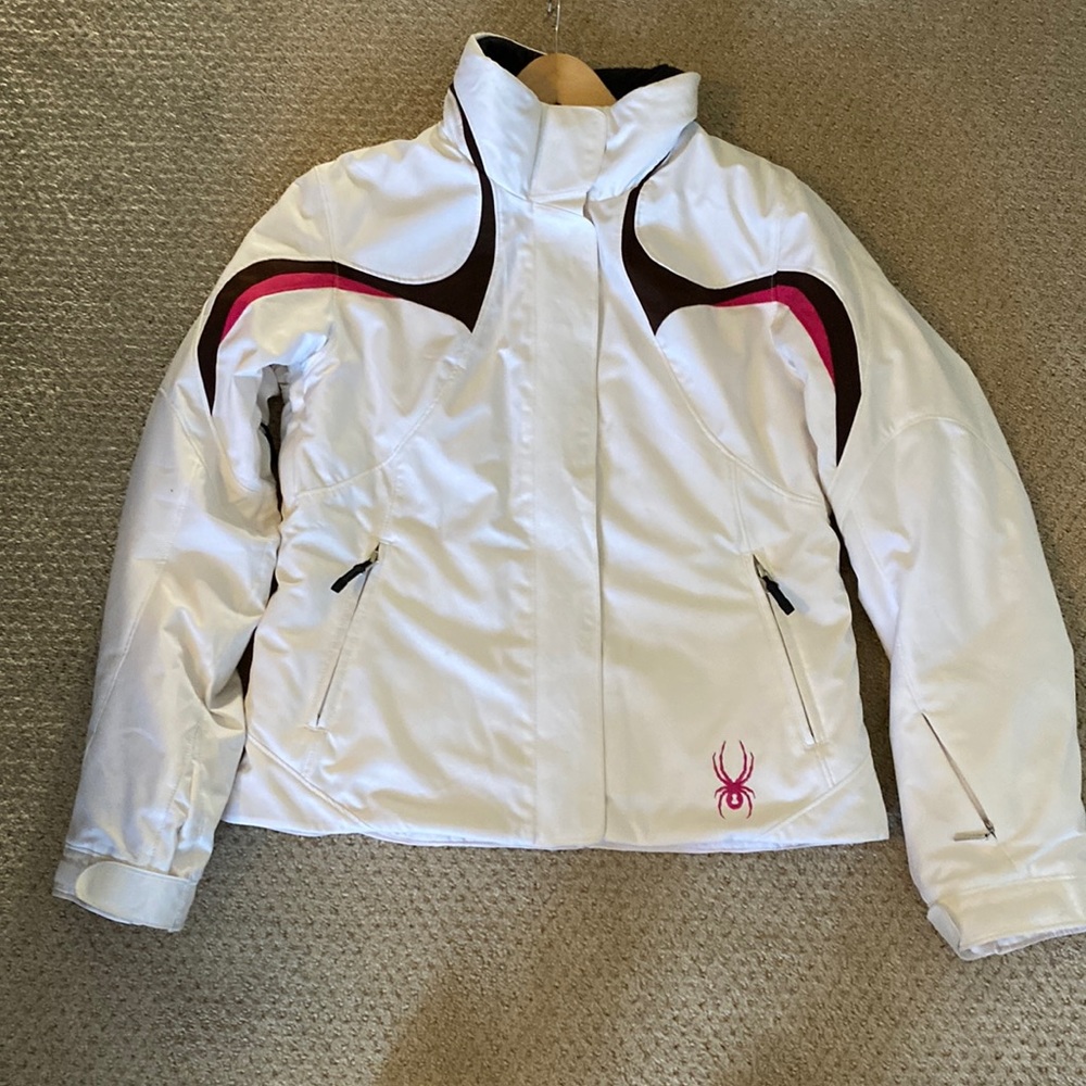 White Spyder ski jacket. Size 8.